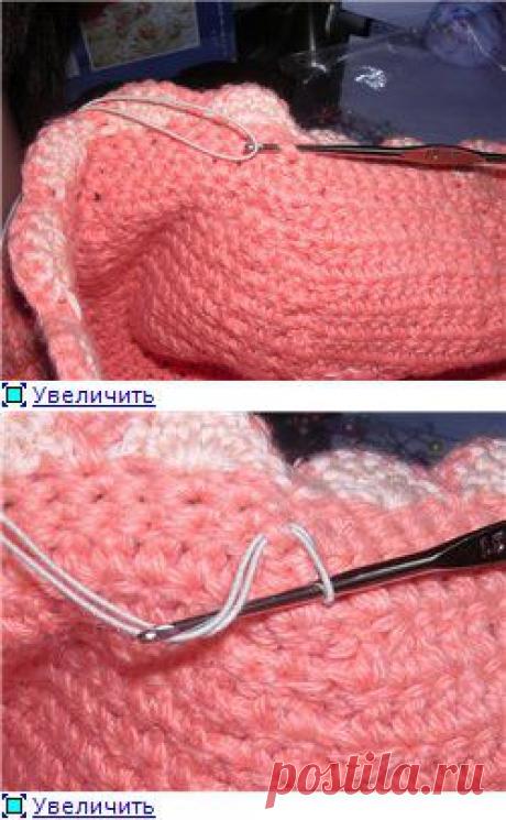 Нить-резинка и вязание. Как вставить в уже готовое изделие.