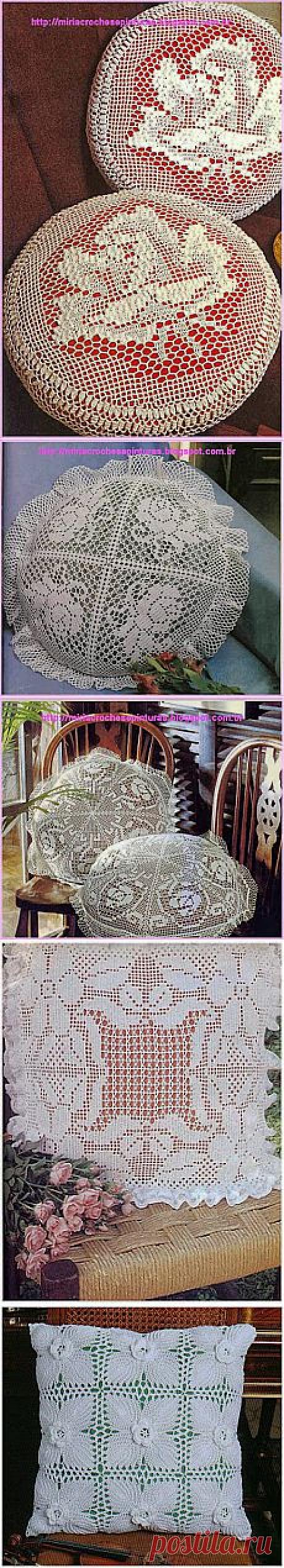 МИРИЯ CROCHÊS И КАРТИНЫ: ПОДУШКИ