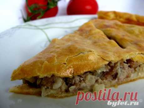 Пирог со свининой и картофелем