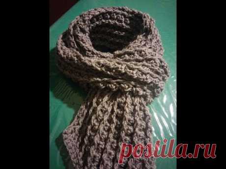 Sciarpa uomo all'uncinetto - Crochet scarf for man