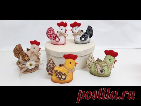 passo a passo galinha em  tecido patchwork