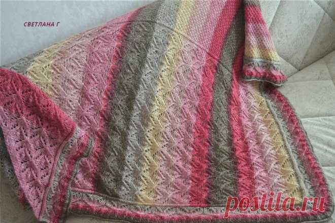 Шаль с угла из секционки | Вяжу ручками, спицами и крючком | Яндекс Дзен