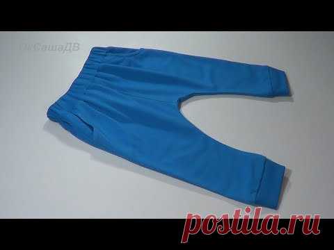 Штанишки для малыша своими руками. Baby pants with their own hands.
