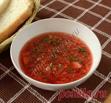 Борщ кабачковый