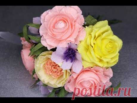 Букет из гофрированной бумаги / DIY / Crepe paper Bouquet - YouTube

Очень люблю красивые букеты и в видео я соберу красивый букет из цветов из гофрированной бумаги который может стать даже свадебным.