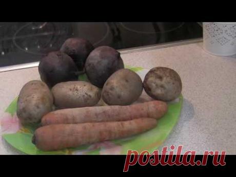 Как запечь овощи для селедки под шубой,оливье,и др.салатов.