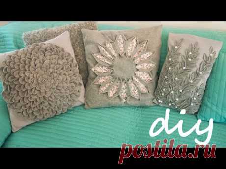Декоративные подушки своими руками.Диванные подушки своими руками.