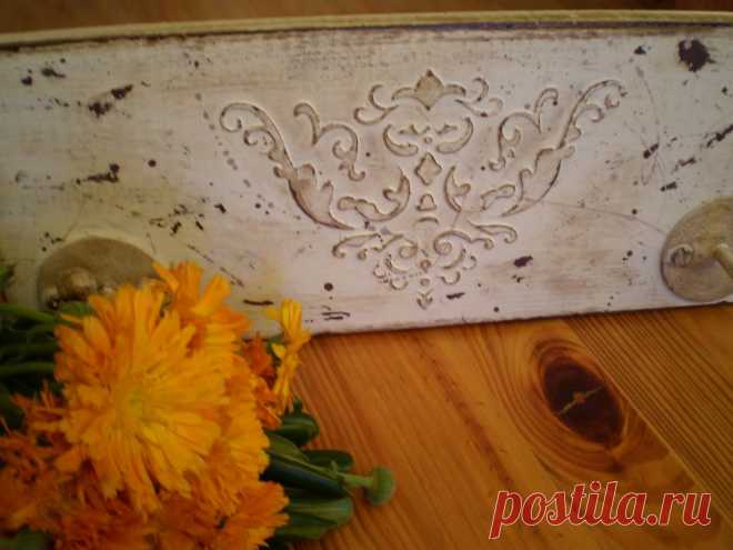 Рукодельная лавка - Как сделать объемный рельеф в стиле шебби-шик на плоской поверхности?