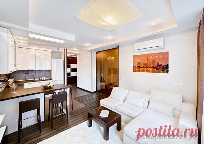 Оформление квартиры-студии 56 кв.м. Дизайнер создал интересное оформление квартиры-студии для одного из своих клиентов. Задачей было изменить пространство пятидесяти шести метровой квартиры, сделать его легким, энергичным и просторным.
...