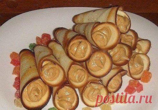 Трубочки с ореховым кремом