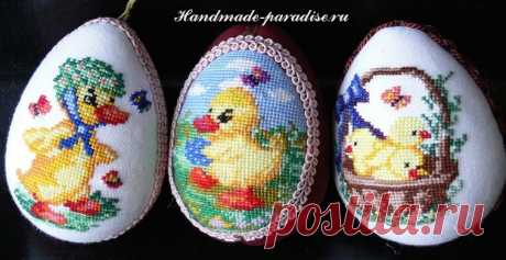 Схемы вышивки для пасхальных яиц - Handmade-Paradise