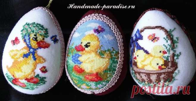 Схемы вышивки для пасхальных яиц - Handmade-Paradise
