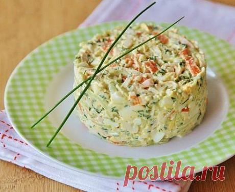 салатик Ингредиенты: Крабовые палочки -... / Здоровье / салаты / Pinme.ru / Алеся Попель