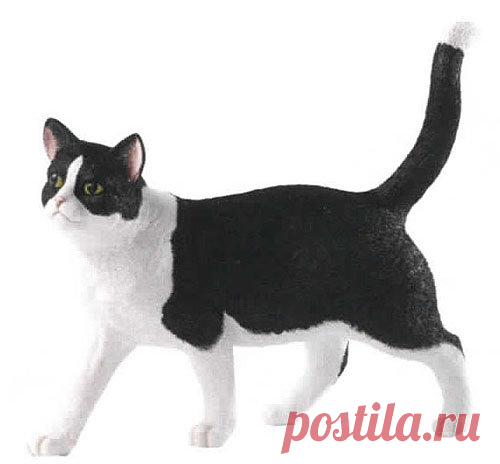 Кот черно-белый стоящий 15 см Кот черно-белый стоящий 15 см,ENESCO,Сomic Cats