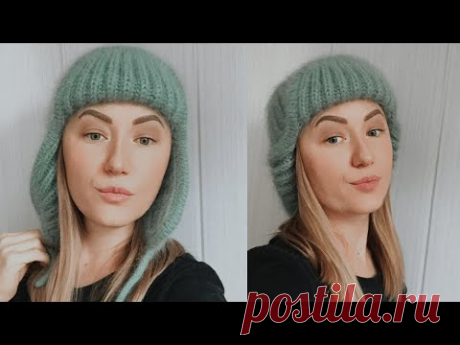 МЕГА теплая шапка-ушанка "ALASKA" из пуха норки с кетлевкой!