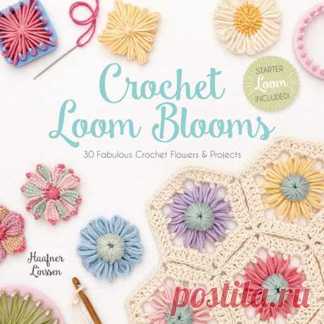 🌸  Make these Beautiful Crochet Loom Bloom Projects!  🌸 Crochet Loom Blooms is a beautiful book. It is filled with beautiful images, diagrams and step-by-step instructions to teach you how to use a flower loom. All you need to do, is pick your flower motif and the yarn and you are ready to begin.