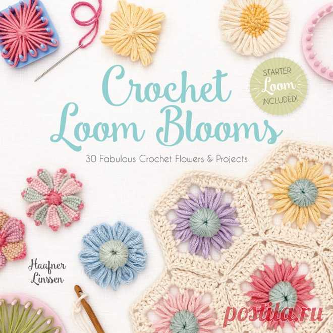 🌸  Make these Beautiful Crochet Loom Bloom Projects!  🌸 Crochet Loom Blooms is a beautiful book. It is filled with beautiful images, diagrams and step-by-step instructions to teach you how to use a flower loom. All you need to do, is pick your flower motif and the yarn and you are ready to begin.
