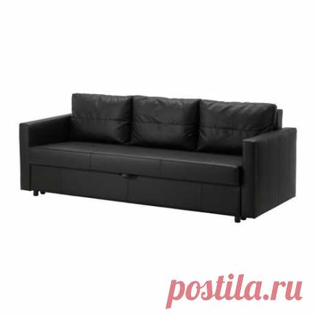 ФРИХЕТЭН Диван-кровать 3-местный - Бумстад черный - IKEA