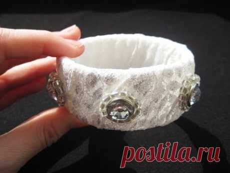 DIY Браслет из кружева и пластиковой бутылки. Мастер-класс / How to make a bracelet / lace bracelet - YouTube