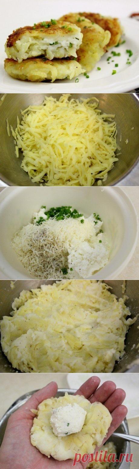 Как приготовить картофельные пампушки с творожной начинкой - рецепт, ингридиенты и фотографии