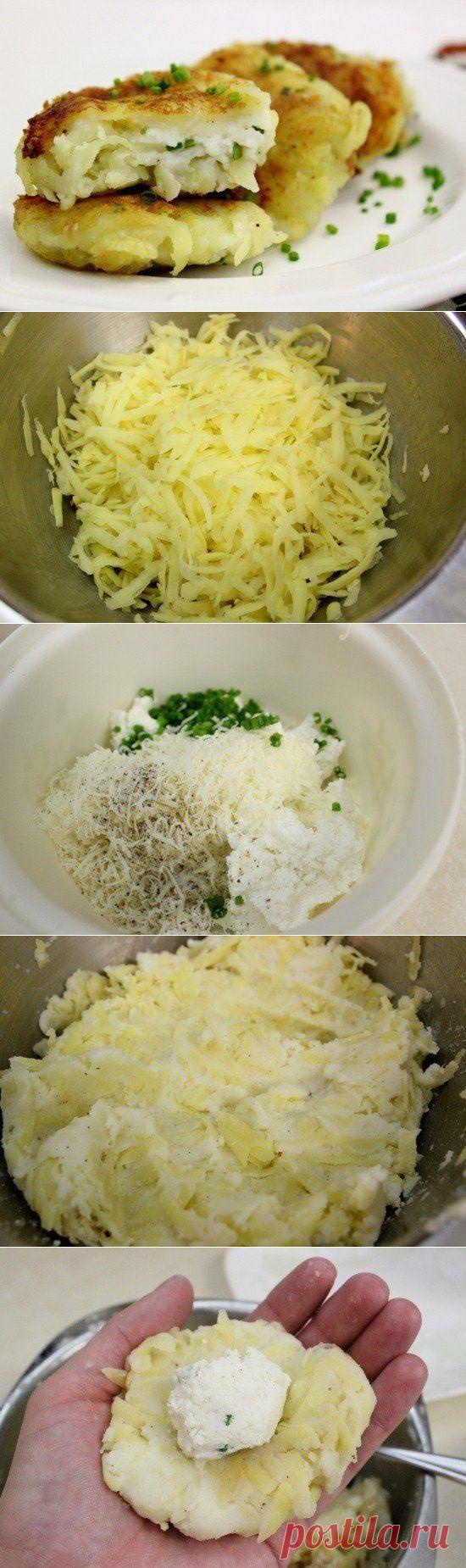 Как приготовить картофельные пампушки с творожной начинкой - рецепт, ингридиенты и фотографии