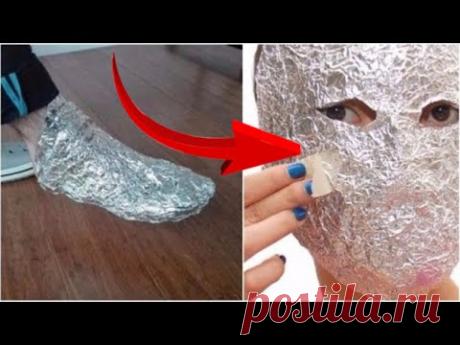 Оберните ГОЛОВУ ФОЛЬГОЙ. Через 1 час удивится даже ваш ВРАЧ !