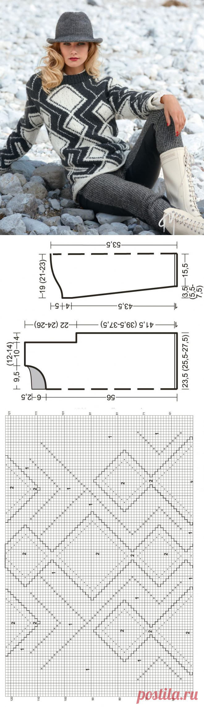 Норвежский свитер в стиле модерн / BurdaStyle: мастер-классы