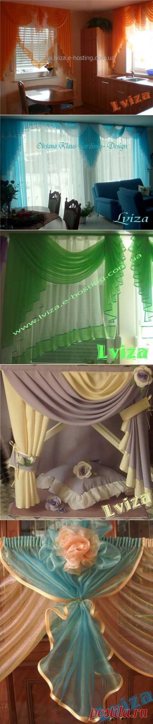 ШТОРЫ от дизайнера Оксаны Клаус  (Lviza) !  40 микс-моделей ярких, легких  и струящихся !  Это  романтичная  и талантливая  мастерица из Германии. Её стиль  узнаваем, работы безупречны ! На "Осинке" она не новичок, все её знают под ником "Львица".