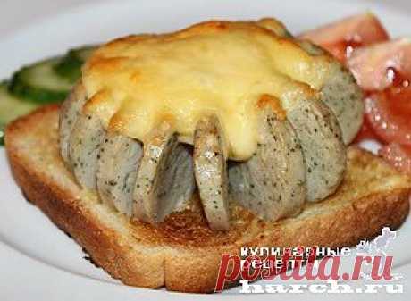 Тосты с сосисками, сыром и зеленым горошком | Харч.ру - рецепты для любителей вкусно поесть