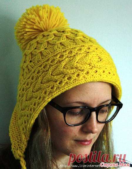 Шапка капор спицами  - Вяжем вместе он-лайн - Страна Мам