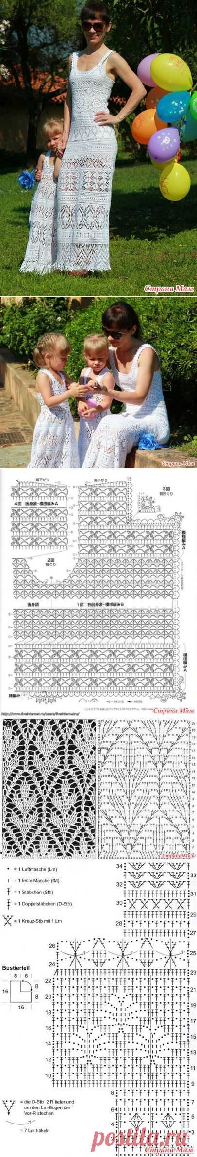 *Трое в белом ажуре - Все в ажуре... (вязание крючком) - Страна Мам