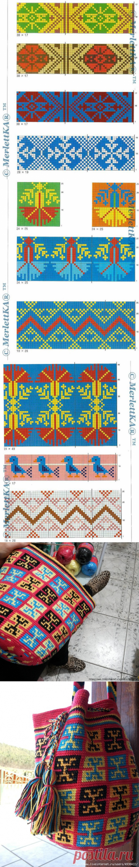 34 etnia - ornamento per jacquard, ricamo, tessitura e sacchetto ★ tallone e Vayu. Discussione sulla LiveInternet - Servizio russo diari online