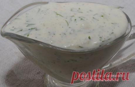 Белый чесночный соус для шашлыка
