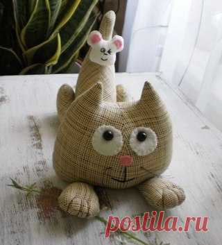 Шьем интерьерную кошечку