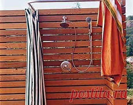 Ваш летний душ для дачи: всегда ли нужна душевая кабина?.