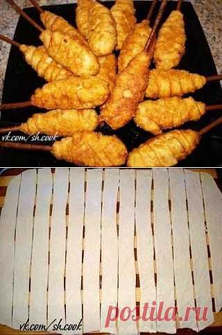 Горячая закуска «Ложные куриные ножки».