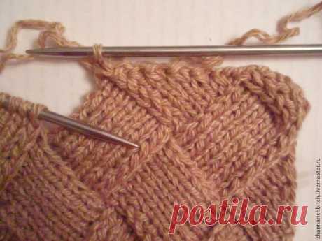 Вяжем полотно в технике Entrelac - Ярмарка Мастеров - ручная работа, handmade