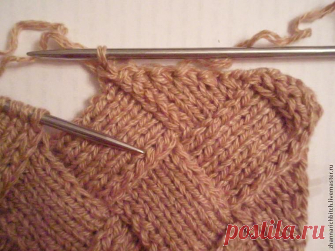Вяжем полотно в технике Entrelac - Ярмарка Мастеров - ручная работа, handmade