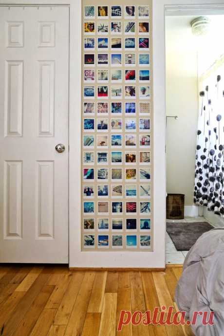 Идеи для размещения фотографий на стене — Сделай сам, идеи для творчества - DIY Ideas