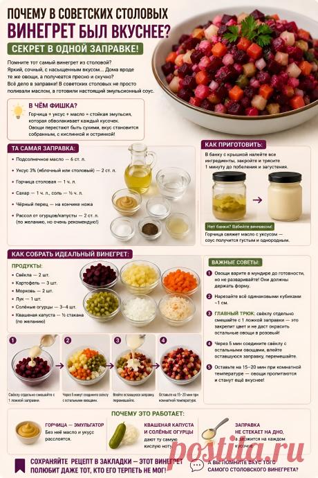 Почему в советских столовых винегрет был вкуснее