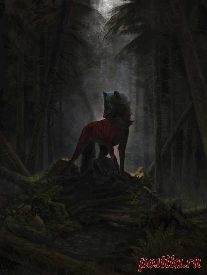 Картинка Волки Фэнтези Волшебные животные 1300x1722