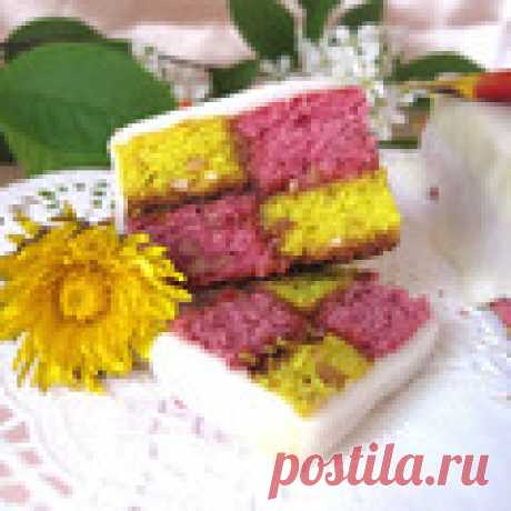 Мини-кексы а-ля "Баттенберг"