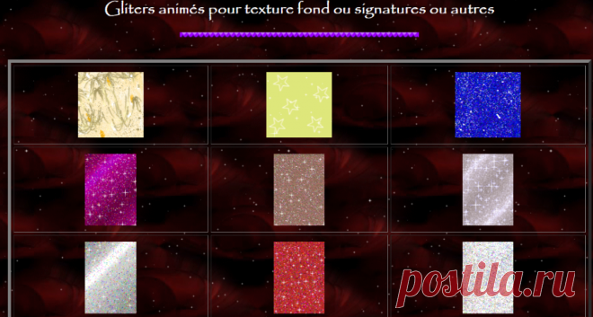 Gliters animes