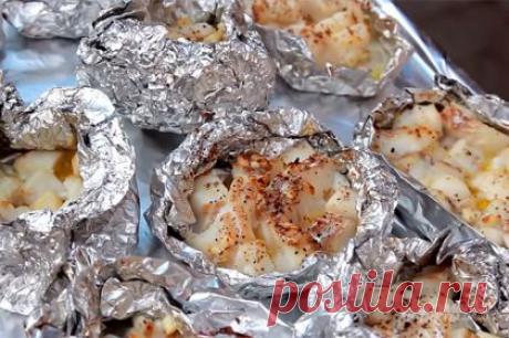 Вкусно и полезно: запеченная в фольге треска