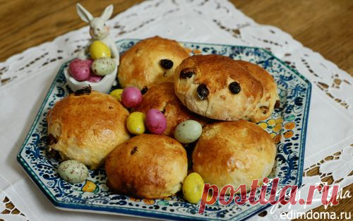 Пасхальные булочки с творогом | Кулинарные рецепты от «Едим дома!»