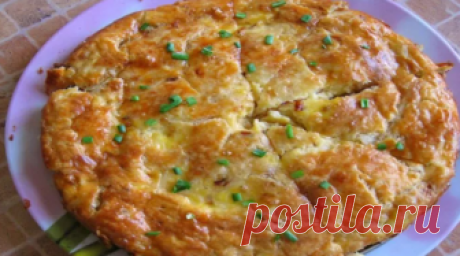 Простой рецепт. Закусочный пирог с плавленым сыром | КуЛИНАРИЯ | Яндекс Дзен