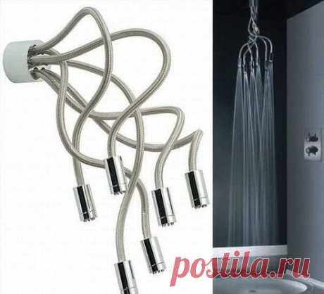 Душ-медуза . Можно направлять струи воды куда вам угодно