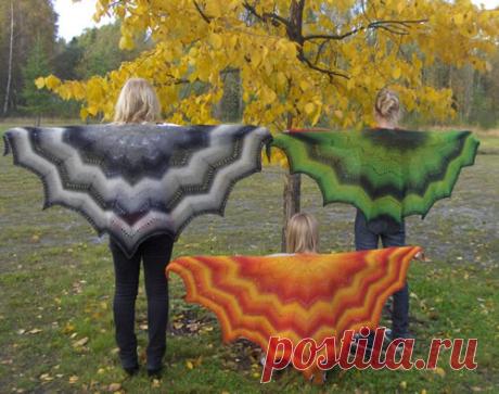 Вяжем необычную шаль