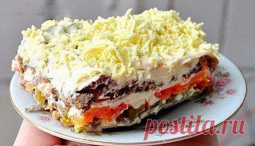 Cook it - вкусные рецепты  Вкуснее только у мамы!: Салат слоёный "Печёнкин"