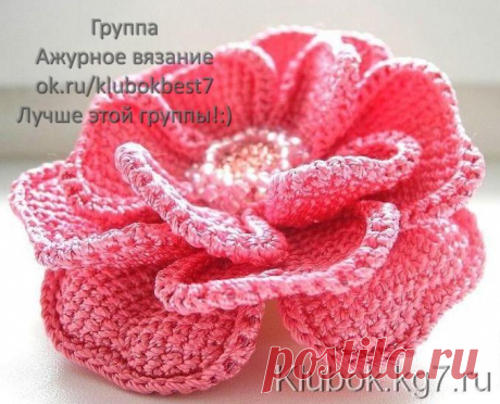 Как вязать цветы в тунисской технике | Клубок
